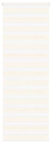 vidaXL Doppelrollo Marmorbeige 70x200 cm Stoffbreite 65,9 cm Polyester
