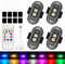 4 pezzi auto telecomando flash luci stroboscopiche luci a LED stroboscopiche a 7 colori, luci anti-collisione, luce flash con telecomando, per auto, drone, camion, moto, bicicletta