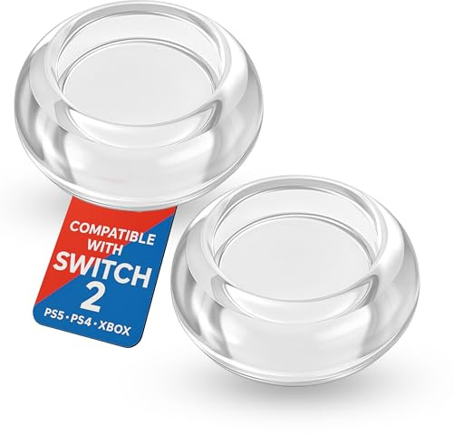 MatoSan® 4X Thumbstick Kappen Kompatibel mit Nintendo Switch 2, PS5, PS4 & Xbox Controller – Silikon Joystick Schutzkappen Grip Caps – Ergonomische Daumenkappen Gaming Zubehör (Version 6)