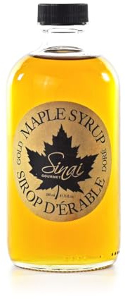 Sirop d’érable Doré (Gold) - Saveur est douce et subtile - Grade A - 240ml - sirop d’érable canadien - Québec Canada - Sinai Gourmet