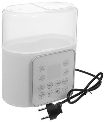Doppelflaschenwärmer Weihnachten Geschenkideen mit Eu Stecker, Kunststoff | Auftau-funktion, Doppel Slots für Muttermilch und Brustbeutel, Offene Bauweise, Weiß