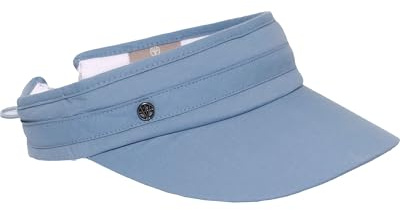 LOEVENICH Damen Visor aus Baumwolle | verstellbar mit Gummiband | leicht für Sommer Strand Sport