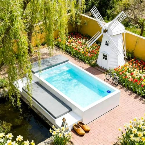 Piscine da container personalizzato in vetroresina interrate con sistema di riscaldamento e filtro opzionale per abitazioni, piscine prefabbricate fuori terra a tuffo di facile installazione per