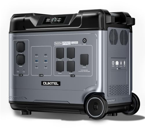 OUKITEL P5000E Pro Estación de Energía Portátil, 4000W Generador Solar