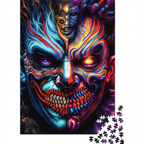 Kreatives Erwachsenenpuzzlespiel, 1000 Stück Gesicht Maske Kunst Puzzle