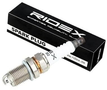 RIDEX 686S0018 Zündkerze Nickel Spanner Size: 16 mm Kompatibel mit VW GOLF VI 5K1 Golf V Schrägheck 1K1 POLO 9N Polo Schrägheck 6R1, 6C1 GOLF PLUS 5M1, 521 Caddy III Kombi 2KB, 2KJ, 2CB, 2CJ