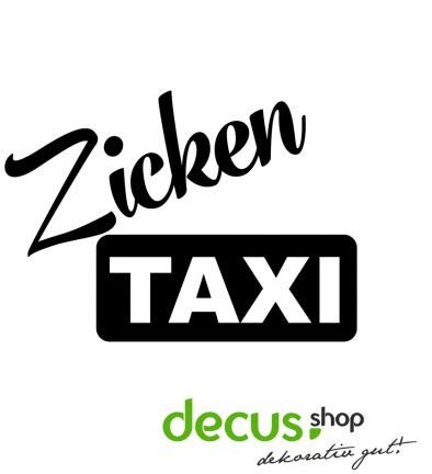 Decus Zicken Taxi // Sticker OEM JDM Style Aufkleber