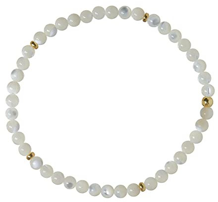 Perlmutt Stretch Armband Gummizug