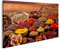 islandburner Bild auf Leinwand Holztisch Bunte Gewürze Traditionelle Orientalische Indonesische Schalen Bilder Wandbilder Poster