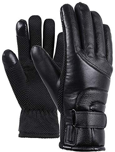 Guantes Calefactables, Guantes De Moto Impermeable Con Pantalla Táctil Para Hombres Y Mujeres, Recargable Antideslizante Guantes Deportes Invierno Al Aire Libre Calentadores De Mano Calefacción Hasta