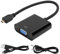 VBESTLIFE Convertisseur vidéo Micro HDMI vers VGA, convertisseur vidéo 1080P avec Prise plaquée Or 24K pour 4B(Micro HDMI to VGA)
