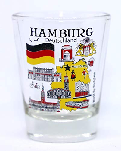 Shotglas Hamburg Deutschland Great German Stities Collection