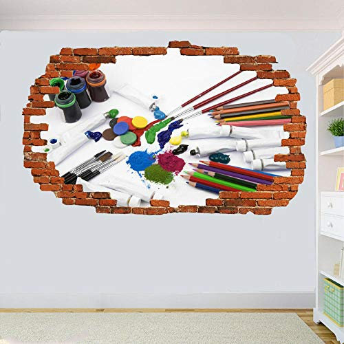 Wall Sticker Brush Paint PENS Wall Stickers 3D Art Poster Mural Decal