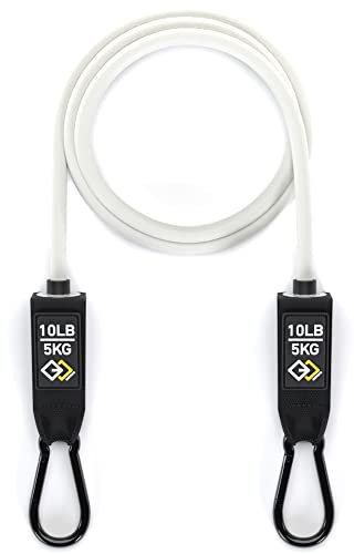 GJELEMENTS Élastique de Musculation - Bande de Résistance Premium - Tube Elastique de Resistance pour Exercices, Entrainement, Sport, Fitness - 5 kg