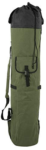 Fishing Rod Storage Bag,Fishing Tackle Gear Bag Cylindrical Waterproof Pole Reel Carrier Large Capacity With Tight Buckle Easy To Adjust(green) Fishing Storage Supplies