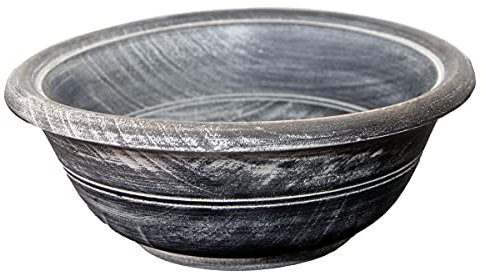 Antikas - Holzschüssel, Klein, Blau-Grau, in Shabby- Chick