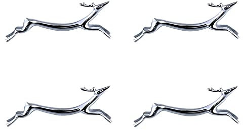 Zinc Alloy Chopstick Holder,Chopstick Rest Spoon Stand Knife Fork Holder,Set of 4 (Deer）