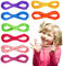Cordón Arcoíris, 8pcs Cuerda de Dedo 160cm Longitud Juego de Tejer Cuerdas A Mano Dedo Juego De La Cuerda Ztringz Cuerda Elástica Juego De Dedos Cuerda De Cuerda Arcoíris Juego De Cuerda Para Niños