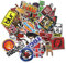 Musik Vinyl Sticker Set | div. POP & Rock Bandnamen Aufkleber | PVC Decals | 52 Stück