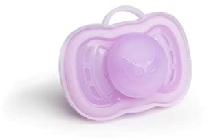 Herobility Pacifiers for 6 – 12 Month Baby Purple | BPA Free, Thin & Soft Silicone Material, Large Air Vents | Easy to Clean & Hygienic