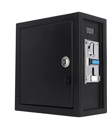 Asixxsix Scatola di Alimentazione con Controllo Timer a Gettoni, Gettoniera Programmabile con Timer a Gettoni per Macchina, Lavatrice, Poltrona Massaggiante, Distributore