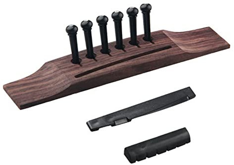Karlak Klassische Akustikgitarre Steg Pins Set Gitarren Pins Sattelmutter Kit Gitarrenteile Musikinstrument Zubehör