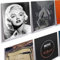 EWIGE Soporte de pared para discos de vinilo, 6 unidades, acrílico, para placas y fotos (transparente)
