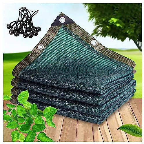 90% Grün Schattentuch Sonnenschutz, Zusammenklappbar Schattiernetz Gewächshaus, Waschbar Sonnensegel Mit ösen, Abriebfest Und Langlebig, Mit Lanyard Elastischer Kugelschnur, Für Gärten/Terrassen ( Siz