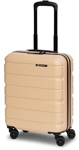 Franky Munich 4.0 Handgepäck Koffer | Hartschalen Trolley mit 4 Rollen, TSA-Zahlenschloss, Arretierbarer Griff, Kreuzpackgurt und Wäschefach | 40 cm x 20 cm x 53 cm - 2.6kg