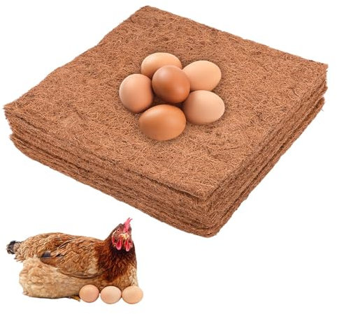 JOYIAL 10 Pack Chicken Nest Box Liners,Premium Laying Hen Nesting Pads,Chicken Coop Bedding,Poultry Supplies,Easy Clean up(size:10pcs)
