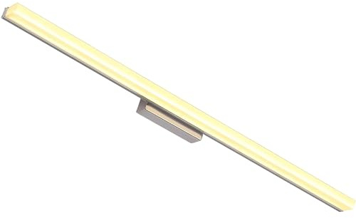 J.SUNUN LED Spiegelleuchte badlampe Warmes Licht 3000K 120CM Spiegellampe badezimmer lampe wand wandlampe Spiegelschrank beleuchtung leuchte lampe Spiegellampen für das bad wasserdicht 22W