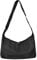 GoPaw Nylon Umhängetasche Damen, Damen Halbmond Crossbody Schultertasche, Crescent Crossbody Bag Herren Groß Schultertasche mit Verstellbarem Riemen, Kuriertasche Hobo Casual Tasche(schwarz)