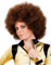 Afro Deluxe braun Perücke - Kostüm-Zubehör Karneval, Halloween & Motto-Party