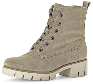 Gabor Damen Combat Boots, Frauen Stiefeletten,uebergangsschuhe,uebergangsstiefel,schnürstiefel,Winterstiefel,warm,salvia (dust),37 EU / 4 UK