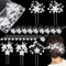 25 Stück Braut Haarschmuck Hochzeit, Braut Haarnadeln Hochzeit Perlen Braut Haarnadeln Blumen Strass, U-förmig Braut Haarspangen Hochzeit Damen Mädchen Brautschmuck Harre Kommunion Kopfschmuck, Silber