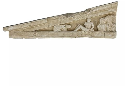 Part of East Pediment Wandrelief, kleines Fragment, griechischer Steinguss, Skulptur