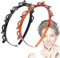 2-Teiliges Set zweilagiger Haarspangen, Geflochtene Haarspangen, Pony Haarspangen, Geflochtene Haarspangen, Frauen Styling Zubehör