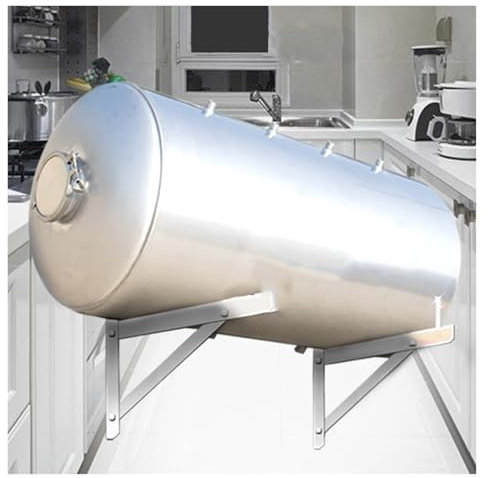 Pressure Tank 70 100 120 150 230 300 450L Druckwassertank-Bausatz für Küche, Rostfreier Stahl Wandmontiert Haushalt Vollautomatisch Wasservorratsbehälter, für Gartenarbeit Waschen Füttern Bewässerung(