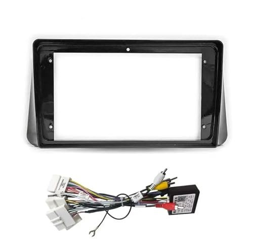 SUNSKYLY Autorahmen-Blendenadapter Android-Radio-Armaturenbrett-Einbausatz Kompatibel mit Nissan Kicks Micra Versa Almera Zentralsteuerungszubehör(Frame Cable Canbus)
