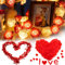Rosen Lichterkette, 3M, 20 Blumen Led, 1000 Stück Kunstblumen Rosenblätter, 2M Bänder Der Liebe, Infinity Rose, Herz Deko, Valentinstag, Jubiläen, Hochzeit, Geburtstag, Romantische Anlass Romantisch