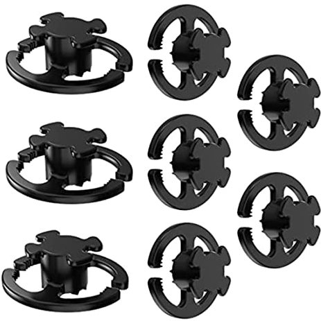 Inkoby Maskenhalter Skihelm, 8 StüCke Snowboardhelmhalter Clip Maskenhaken zum Befestigen Von Masken Am Helm, Skihelmhalter