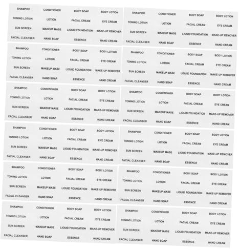 Elegante Etiketten Für Hautpflegeprodukte 15 Bögen Etiketten Für Reiseflaschen Und Toilettenartikel Badezimmeraufkleber Starker Klebstoff Leicht Abziehbar