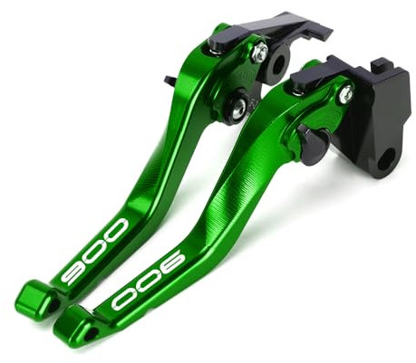 Modeer Kompatibel mit Ka.wasaki Z900 2017 2018 2019 2020 (NICHT für Z900RS Z900SE) Motorrad Aluminium Kurzen Bremse und Kupplungshebel z 900 Zubehör (Grün)