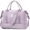 HPLQQ Grande Borsone da Viaggio Donna Bagaglio a Mano, Borsa Sportiva Borsone da Palestra con Scomparto per le Scarpe, Borsa da Weekend, Ospedale Parto, Danza, 50L,H6-Viola Chiaro