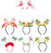 Generisch Tropical Flower Stirnband, Hawaiian Party Stirnband - 7x Hawaiian Beach Party Stirnbänder | Seaside Hair Bands Dress-up-Dekoration für Tanzaktivitäten