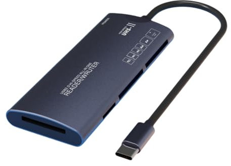 DUOBAGMA USB 2.0 Typ C Multi-Kartenleser, 6 in 1 Kartenleser USB Kartenlesegerät TF/SD/MS/M2/XD/CF, Kartenleseradapter Bildkartenleser für Windows/Mac/Android/Linux