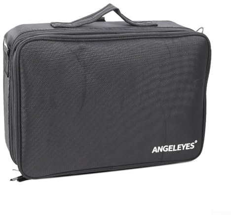 EasyByMall Telescope Accessories Storage Bag, Detachable Compartment Astronomical Telescope Eyepiece Bag Side Zip Pockets(Large)