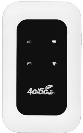 NAVESO Portable WiFi Router for Travel, 4G LTE LCD Portable WiFi Hotspot With SIM Card Slot, Internet Dongle Pay as You Go, wifi Hotspot for Anywhere Mobile Broadband Devices