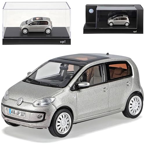 Volkwagen Up! Silber Grau 5 Türer Ab 2011 1/43 Schuco Modell Auto