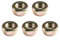 Gdfnmogo Lot de 5 écrous de rechange M10 x 1,25 pour débroussailleuse, débroussailleuse, tête d'engrenage, main gauche, filetage inversé, accessoires de montage 22 x 11 mm